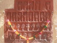 Sati-Steine im Tor des Meherangarh-Forts