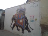 Wandgemälde in Nawalgarh