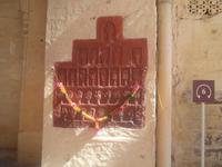 Sati-Steine im Tor des Meherangarh-Forts