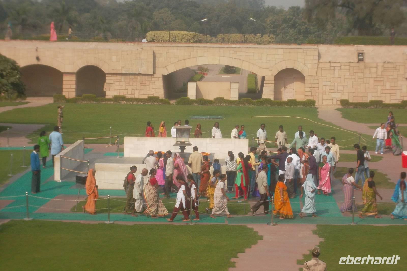 Rajghat, Ghandi-Gedenkstätte