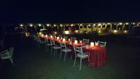 Abendessen findet hier statt im Fort Khejrala