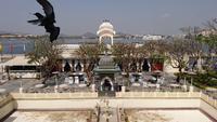 Auf der Café-Insel Udaipur
