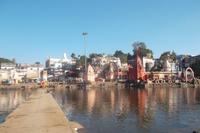 Blick zu den Badeghats von Ujjain