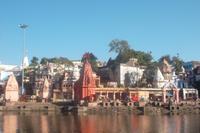 Blick zu den Badeghats von Ujjain
