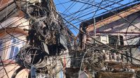 Elektrische Leitungen in Indien - Auweia!
