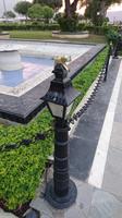 Geschmackvolle Verzierungen auf der Café-Insel Udaipur