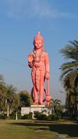 Hanuman, der Affengott, auf dem Wege nach Delhi
