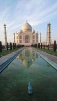 Herrlicher Blick zum Taj Mahal in Agra