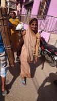 Indische Pilgerin in Pushkar