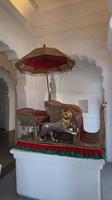 Sänftensammlung auf dem Fort in Jodhpur