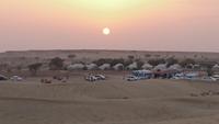 Sonnenuntergang in Sam in der Wüste Thar