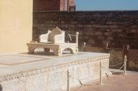 Thronsessel im Meherangarh Fort von Jodhpur