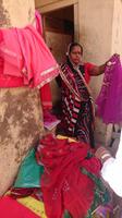 Tuchverkäuferin in Pushkar