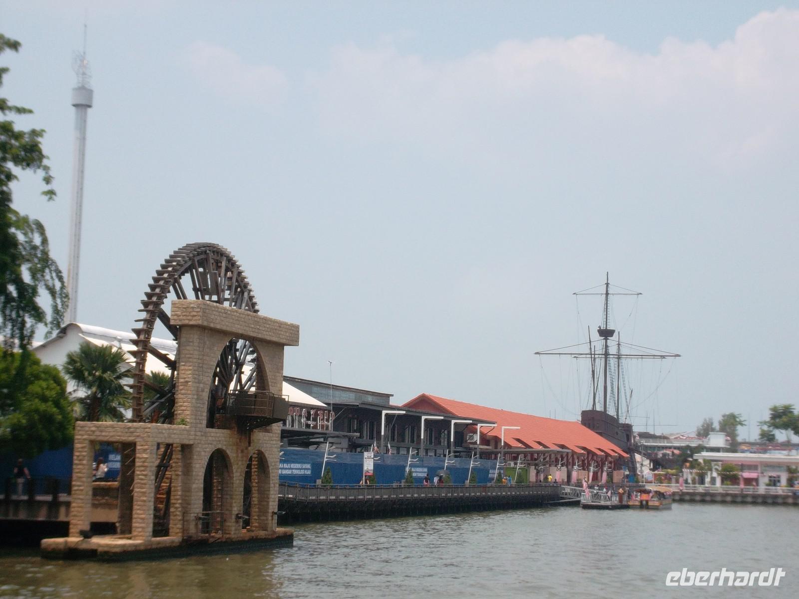 Schöpfrad in Malakka