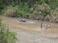 Goldwäscher in Sumatra