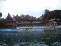 unser Hotel vom See aus