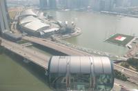 Blick aus dem Singapore Flyer