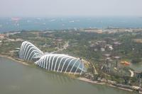 Blick aus dem Singapore Flyer