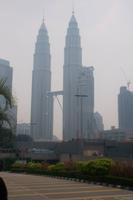 Wahrzeichen von KL - die Petronas-Twin-Towers