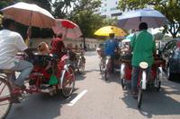 Rikschahfahrt in Georgetown
