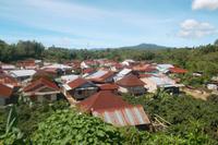 Blik auf  Batak-Karo-Dorf