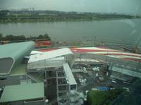 Singapurs Formel-1-Strecke von oben