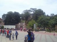 Vorplatz vor dem Santiago-Tor in Malakka