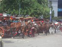 WArten in Bukittinggi auf Kundschaft