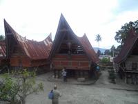 typische Batak-Toba-Häuser