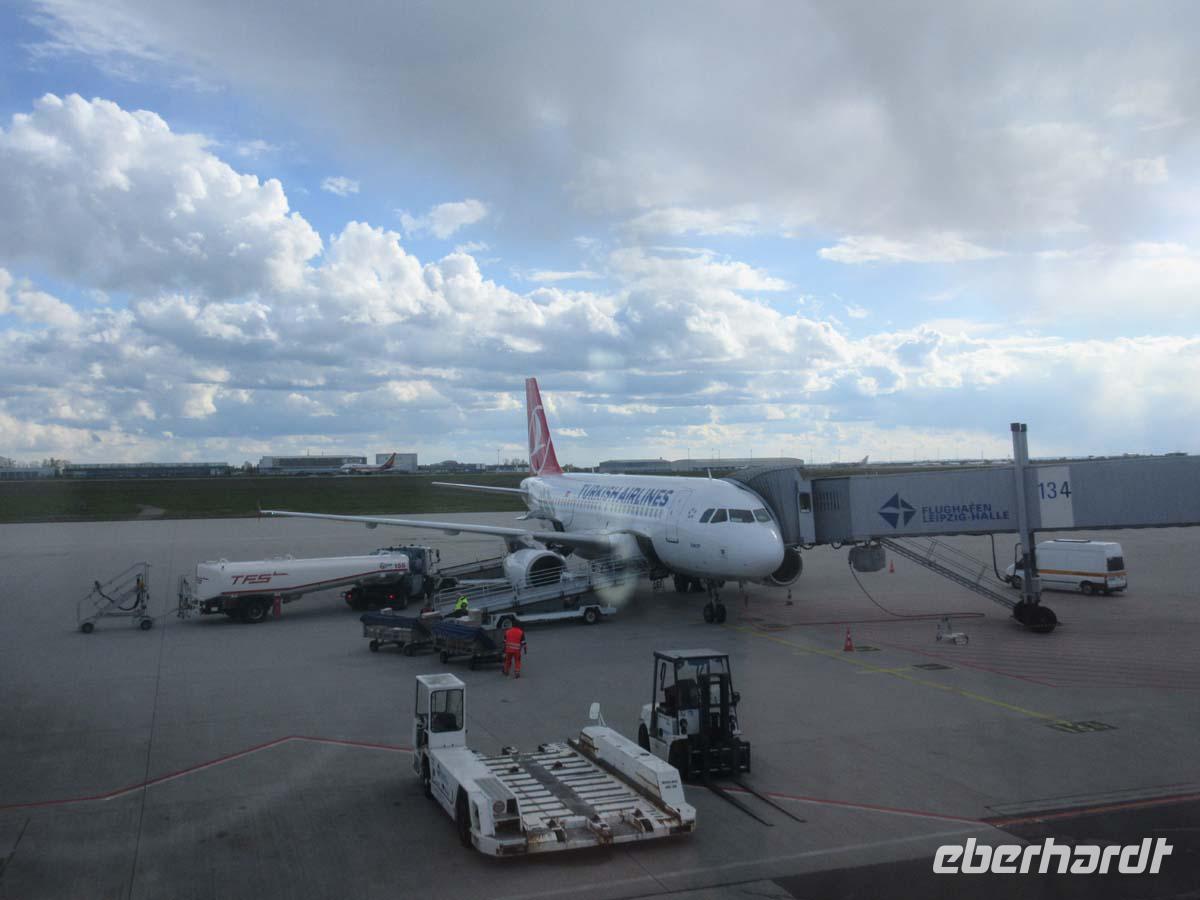 Unser Flieger in Leipzig