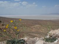Blick auf den Bakhtegan Salzsee
