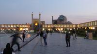 Isfahan, Imam-Platz mit Imam-Moschee am Abend
