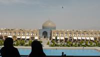Isfahan, Blick on der Terrasse des Ali Qapu Palastes