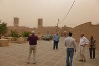 Yazd, Sandsturm in der Altstadt
