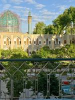 Isfahan Blick aus dem Hotel in den Garten