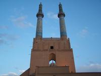 Yazd- Minarette des Einganges zur Jame-Moschee