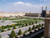 Isfahan- Blick vom Ali-Qapu- Palast auf den Imam-Platz