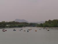 Isfahan- Boote auf dem Zayandeh-Fluss