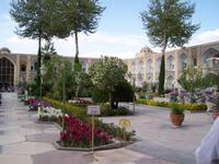 Isfahan- Innenhof im Hotel Abbazi