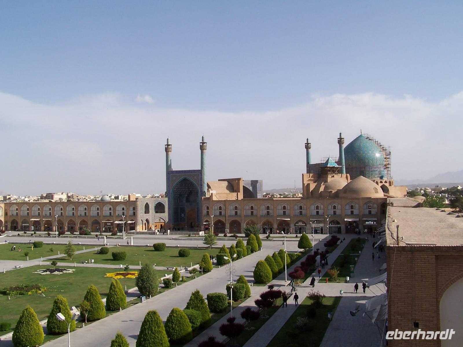 Blick vom Ali Qapu Palast in Richtung Imam-Moschee