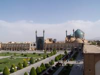 Blick vom Ali Qapu Palast in Richtung Imam-Moschee