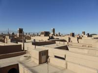 Yazd - Blick über die Dächer zu den Windtürmen