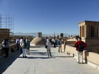 Yazd - Blick über die Dächer zu den Windtürmen
