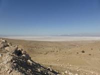 Fotostopp oberhalb des Daryacheh- ye- Bakhtegan- Salzsees