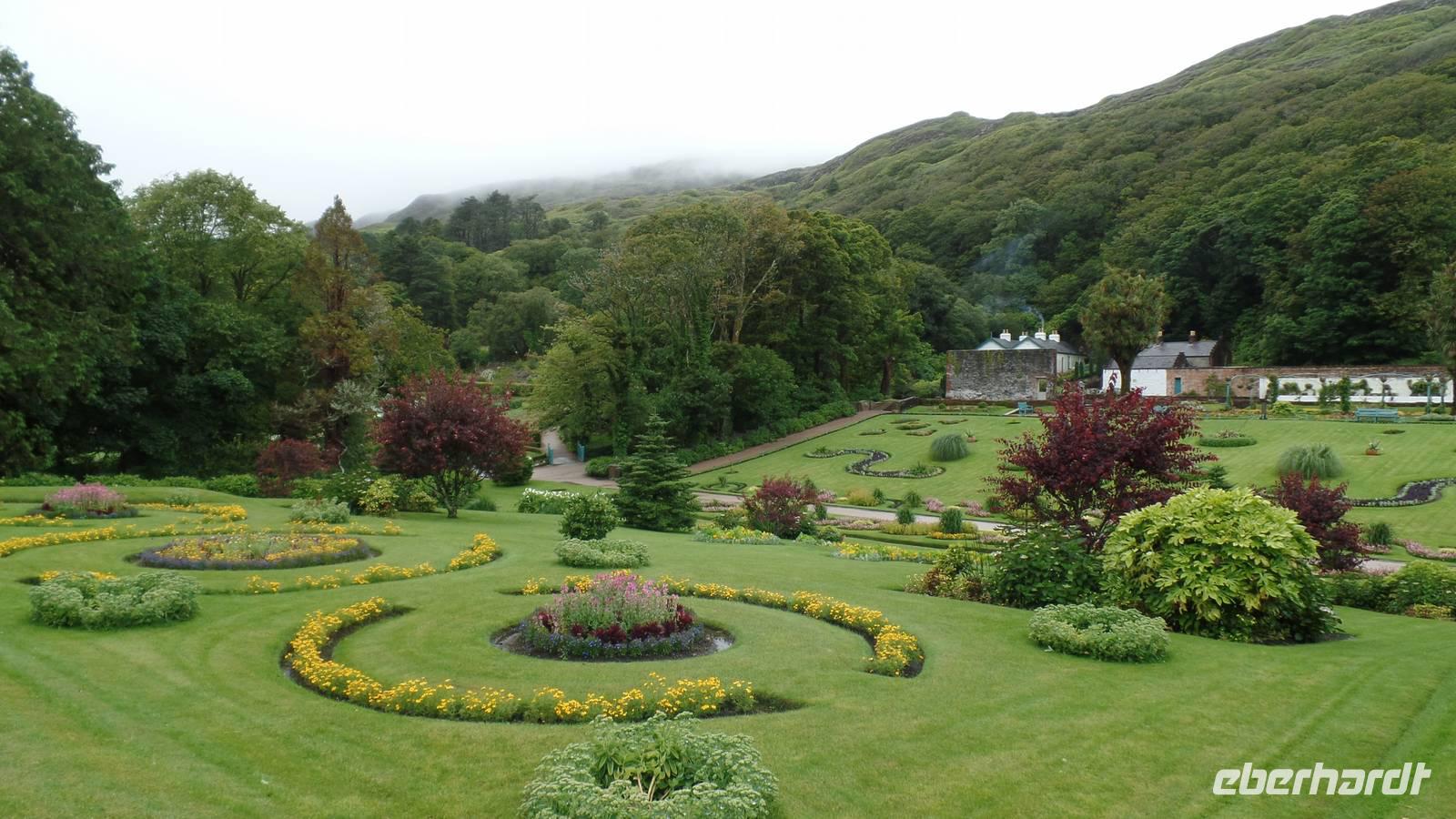Kylemore Abbey Garten