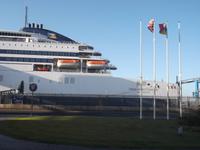 Fährschiff im Hafen