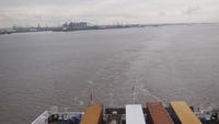 Anfahrt zum Hafen von Rotterdam.