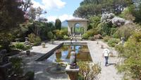 der italienische Garten auf der Insel