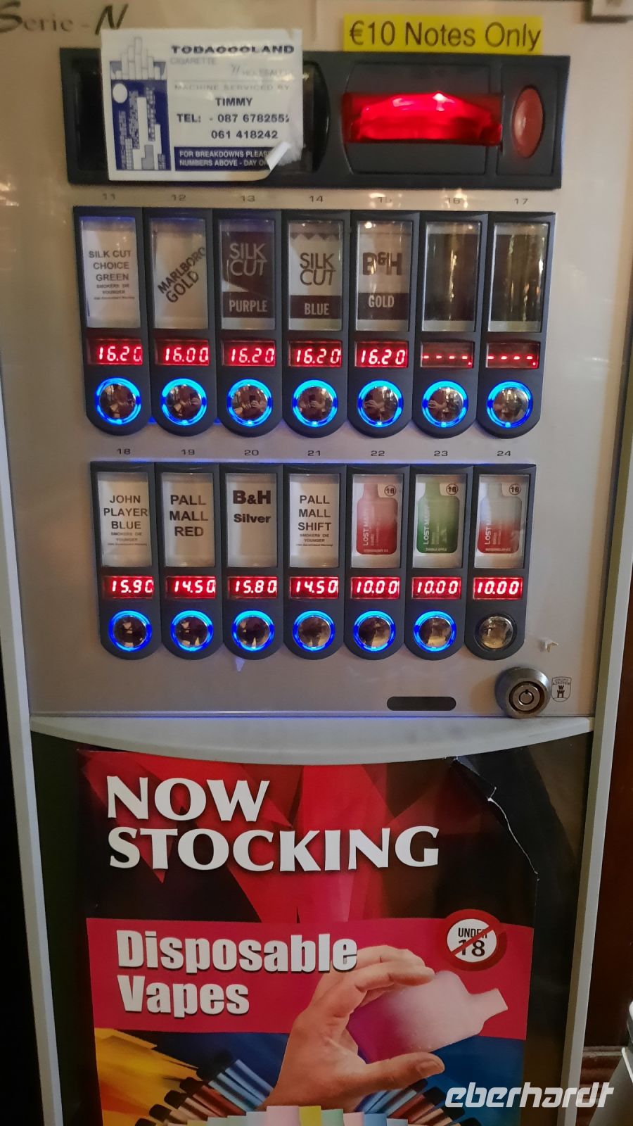 €16.- Zigaretten