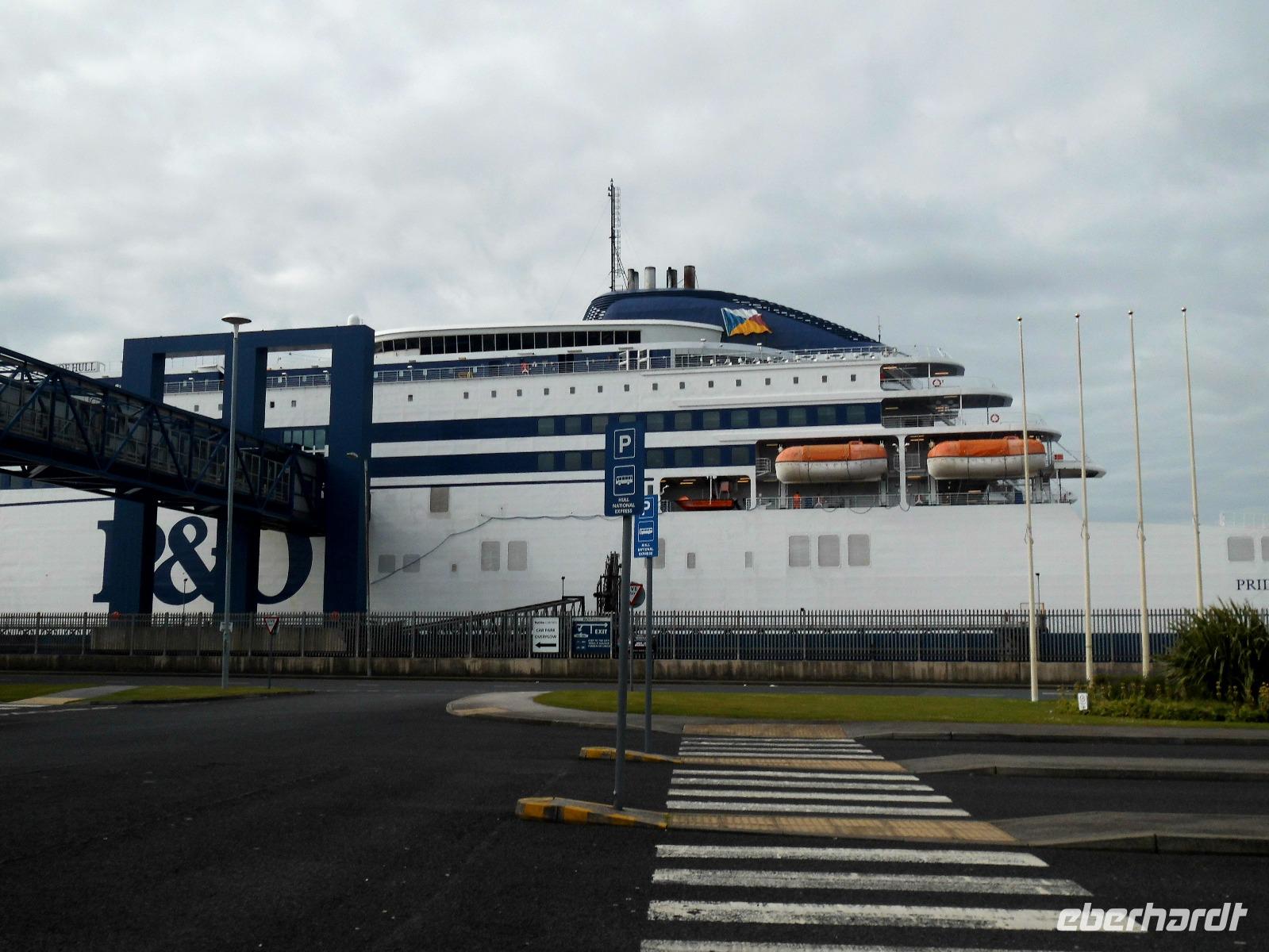 unsere Nachtfähre von Rotterdam nach Kingaton-upon-Hall